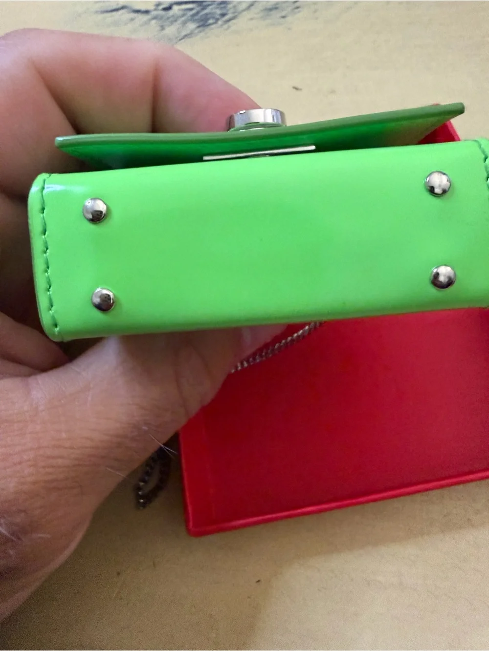 Salvatore Ferragamo Neon Green AirPods Case - Picture 3 of 5